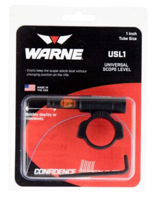 Warne Universal Scope Level 1 Inch Tube Diameter Aluminum Black Accessory