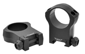 Warne 30mm Ultra High Fixed Picatinny Scope Ring Matte Black