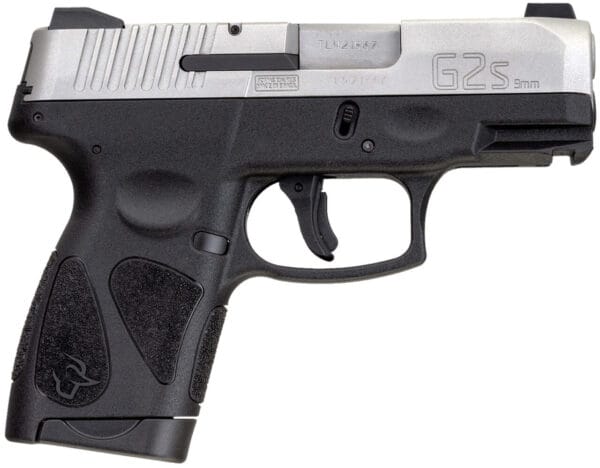 Taurus 1G2S939 G2S  Compact Frame 9mm Luger 7+1 3.20" Matte Stainless Steel Barrel, Matte Serrated Stainless Steel Slide, Black Polymer Frame w/Picatinny Rail & Polymer Grip, Right Hand