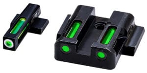 Hi-Viz LiteWave H3 Smith and Wesson Shield Tritium Fiber Optic Sight Set