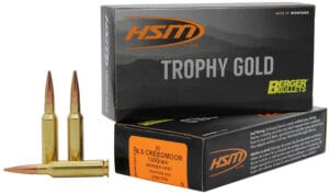 HSM Trophy Gold 6.5 Creedmoor 130 Grain Berger VLD Ammunition