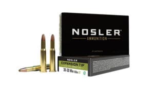 Nosler E-Tip 30-30 Winchester 150 Grain Lead Free Rifle Ammunition