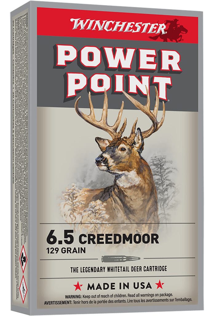 Winchester Power Point 6.5mm Creedmoor 129 Grain Rifle Ammunition