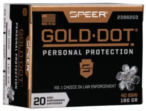 Speer Gold Dot 40 S&W 180 Grain Hollow Point Ammunition