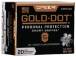 Speer Gold Dot Personal Protection 40 S&W 180 Grain Hollow Point Ammunition