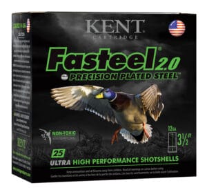 Kent Cartridge Fasteel 2.0 12 Gauge 3.50 Inch 4 Shot Steel Shotgun Ammunition