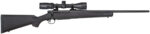 Mossberg 28053 Patriot  7mm-08 Rem Caliber with 5+1 Capacity, 22" Fluted Barrel, Matte Blued Metal Finish & Black Synthetic Stock Right Hand (Full Size) Includes Vortex Crossfire II 3-9x40mm Scope