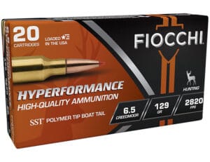 Fiocchi Hyperformance 6.5mm Creedmoor 129 Grain Ammunition