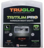 TruGlo TG231MP1C Tritium Pro  Black | Green Tritium Orange Outline Front Sight Green Tritium Rear Sight