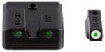 TruGlo TG231MP3W Tritium Pro  Black | Green Tritium White Outline Front Sight Green Tritium Rear Sight