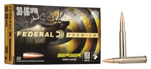 Federal Premium 30-06 Springfield 168 Grain Hybrid Hunter Rifle Ammunition