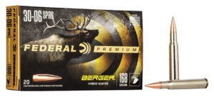 Federal P3006BCH1 Premium 30-06Springfield 168gr Berger Hybrid Hunter 20 Per Box/10 Case