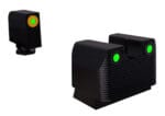 Rival Arms RA3A231G Night Sights for Glock MOS Green Tritium Orange Outline Front Sight-Green Tritium Black Outline Rear Sight Glock 17/19