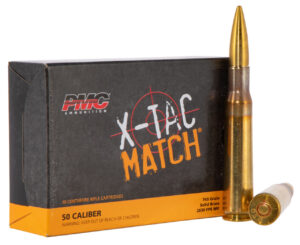 PMC 50XM X-Tac Match  50BMG 740gr Solid Brass 10 Per Box/20 Case
