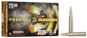 Federal Premium 270 Winchester 130 Grain Barnes TSX Rifle Ammunition