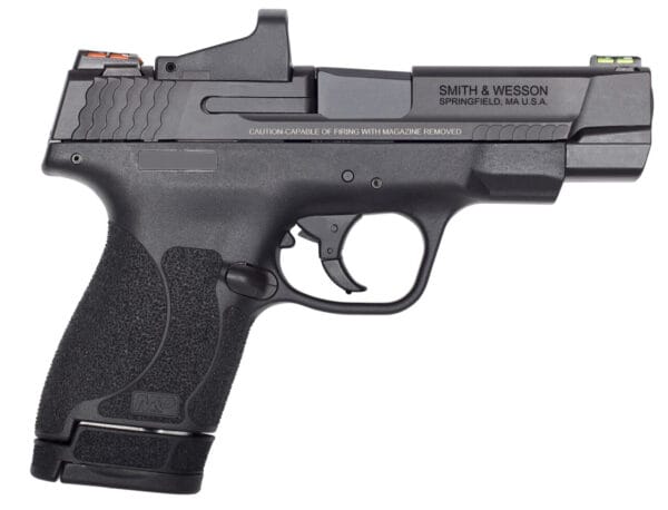 Smith & Wesson 11786 Performance Center M&P Shield M2.0 9mm Luger 4" 7+1,8+1 Matte Black Black Armornite Stainless Steel Slide Black Polymer Grip (Optic Ready)