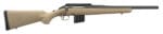 Ruger 26981 American Ranch  Full Size 350 Legend 5+1 16.38" Matte Black Threaded Barrel, Matte Black Picatinny Rail Steel Receiver, Flat Dark Earth Fixed Synthetic Stock, Right Hand