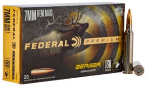 Federal Premium 7mm Remington Magnum 168 Grain Hybrid Hunter Ammunition