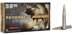 Federal P3006AD Premium  30-06Springfield 165gr Nosler Partition 20 Per Box/10 Case