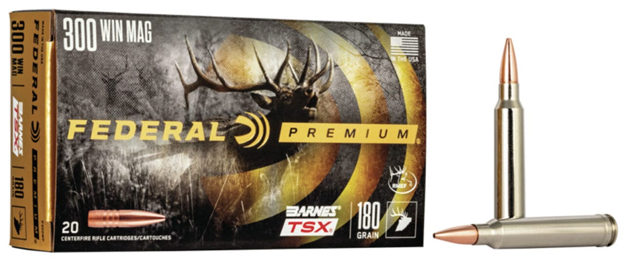 Federal Premium 300 Winchester Magnum 180 Grain Triple Shock X Ammunition 1 Federal Premium 300 Winchester Magnum 180 Grain Triple Shock X Ammunition
