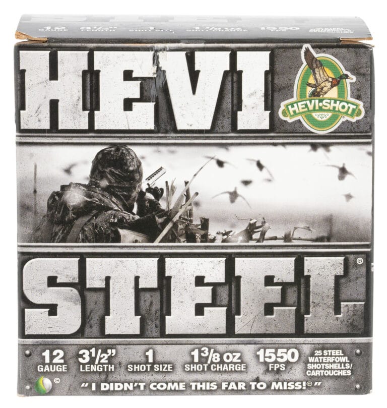 Hevishot Hevi-Steel 12 Gauge 3.50 Inch 1 Shot Size 25 Round Shotgun Ammunition