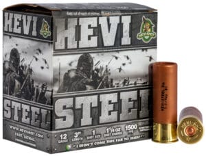 Hevishot Hevi-Steel 12 Gauge 3 Inch Number 1 Shot 25 Round Shotgun Ammunition