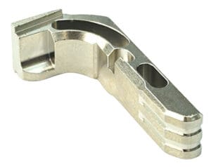 Cross Armory Magazine Catch Extended Glock Gen1-3/P80 Silver Anodized Aluminum Accessory