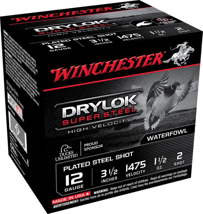 Winchester Drylok Super Steel High Velocity 12 Gauge 3.5 Inch Number 2 Shot Ammunition