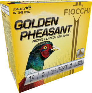 Fiocchi 123GP5 Golden Pheasant Extrema 12Gauge 3" 1 3/4oz 5Shot 25 Per Box/10 Case