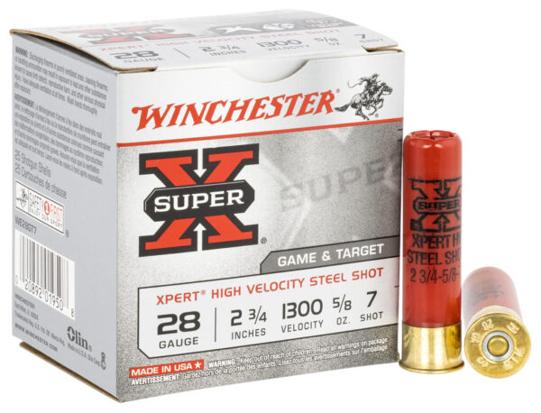 Winchester Ammo WE28GT7 Super X Xpert High Velocity 28Gauge 2.75" 5/8oz 7Shot 25 Per Box/10 Case