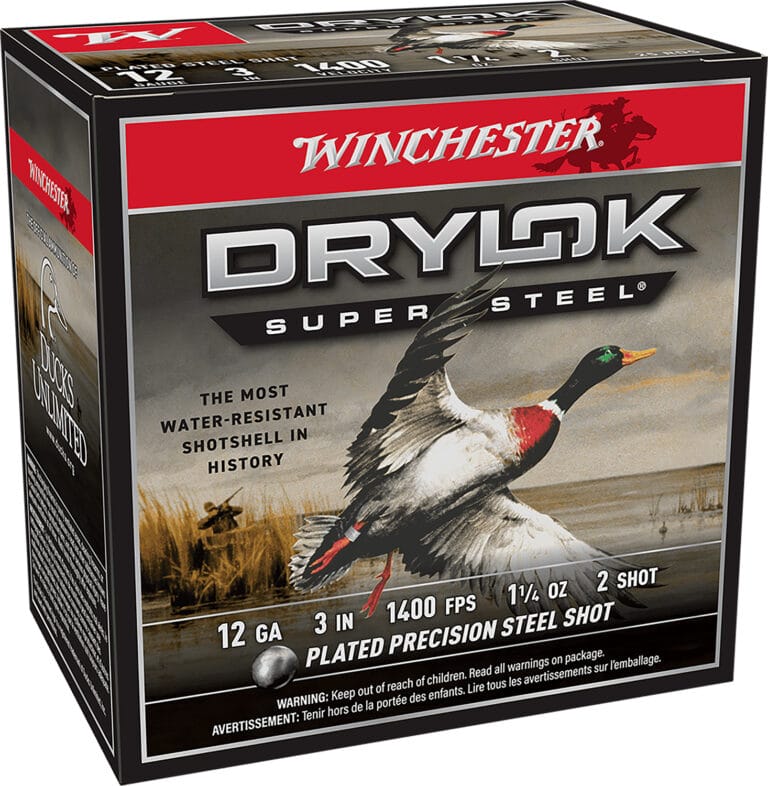 Winchester Drylok Super Steel Magnum 12 Gauge 3 Inch High Velocity Shotgun Ammunition
