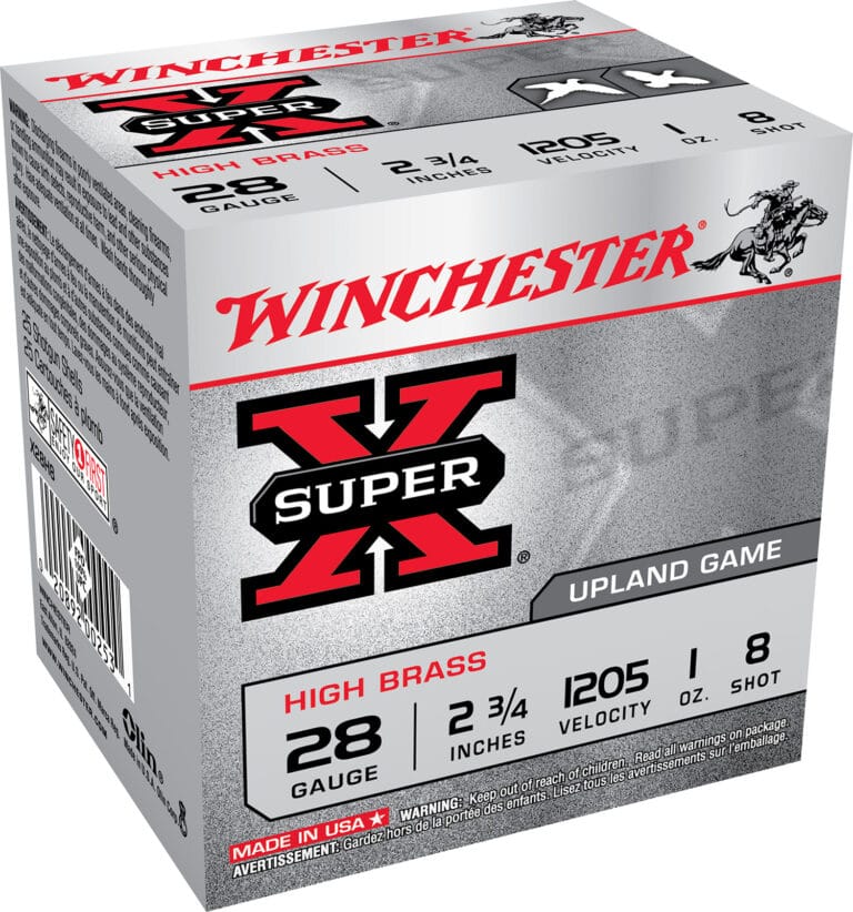 Winchester Super X 28 Gauge 2-3/4 Inch Number 8 Lead Shotgun Ammunition