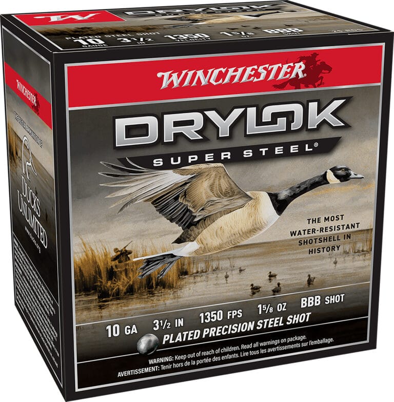 Winchester Drylok Super Steel Magnum 10 Gauge 3.5 Inch High Velocity Shotgun Ammunition
