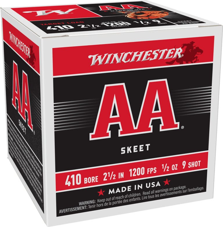 Winchester AA Target 410 Bore 2.5 Inch #9 Shot 25 Round Shotgun Ammunition
