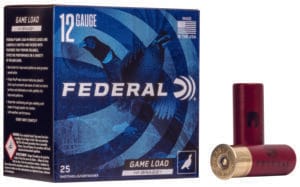 Federal Game-Shok High Brass 12 Gauge 2-3/4 Inch Number 5 Shot 25 Round Shotgun Ammunition