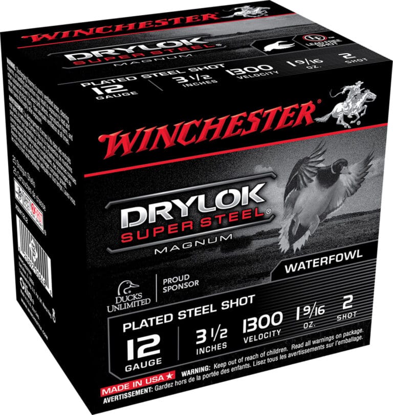 Winchester Drylok Super Steel Magnum 12 Gauge 3.50 Inch High Velocity Shotgun Ammunition