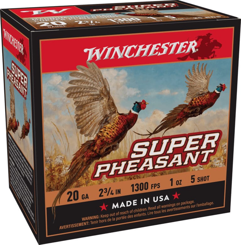 Winchester Super Pheasant Magnum High Brass 20 Gauge 2-3/4 Inch Number 5 Shot 25 Round Shotgun Ammunition