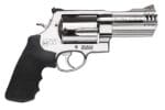 Smith & Wesson 163504 Model 500  X-Frame 500 S&W Mag Stainless Steel 4" Threaded Barrel & 5rd Cylinder, Satin Stainless Steel X-Frame, Includes Two Muzzle Brakes & Two Compensators, Internal Lock