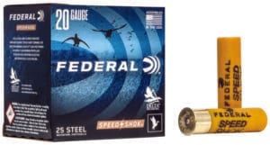 Federal Speed-Shok 20 Gauge 3 Inch 7/8oz Number 1 Shot 25 Round Shotgun Ammunition