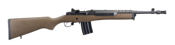 Ruger 5889 Mini-14 Tactical 5.56x45mm NATO 20+1 16.12" Cold Hammer Forged Rifled Barrel, Blued Receiver, Black Speckled Brown Hardwood Stock