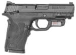Smith & Wesson 12438 M&P Shield EZ M2.0 9mm Luger 8+1 3.67" Barrel,  Black Polymer Frame With Picatinny Acc. Rail, Armornite Stainless Steel Slide, Manual Safety Includes Crimson Trace Red Laserguard