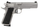 Dan Wesson 01824 Valor  45 ACP 8+1 5" Stainless Steel Barrel, Bead Blasted Serrated Stainless Steel Slide & Frame w/Beavertail & Picatinny Rail, Black G10 Grip, Ambidextrous
