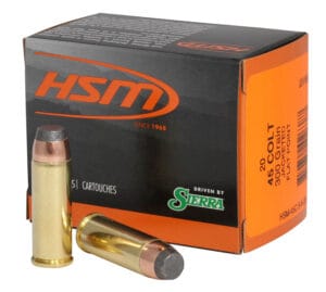 HSM Pro Pistol 45 Long Colt 300 Grain Jacketed Soft Point Ammunition