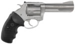 Charter Arms 79942 Pitbull  Large 9mm Luger 5 Shot 4.20" Matte Stainless Steel Barrel, Cylinder & Frame w/Black Finger Grooved Rubber Grip