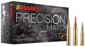 Barnes Precision Match Burner 6.5 PRC 145 Grain Open Tip Match Ammunition