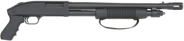 Mossberg 50697 590 Cruiser 12 Gauge 6+1 3" 18.50" Stand-Off Barrel, Dual Extractors, Matte Blued Metal Finish, Synthetic Pistol Grip Stock
