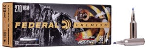Federal Premium Terminal Ascent 270 WSM 136 Grain Rifle Ammunition