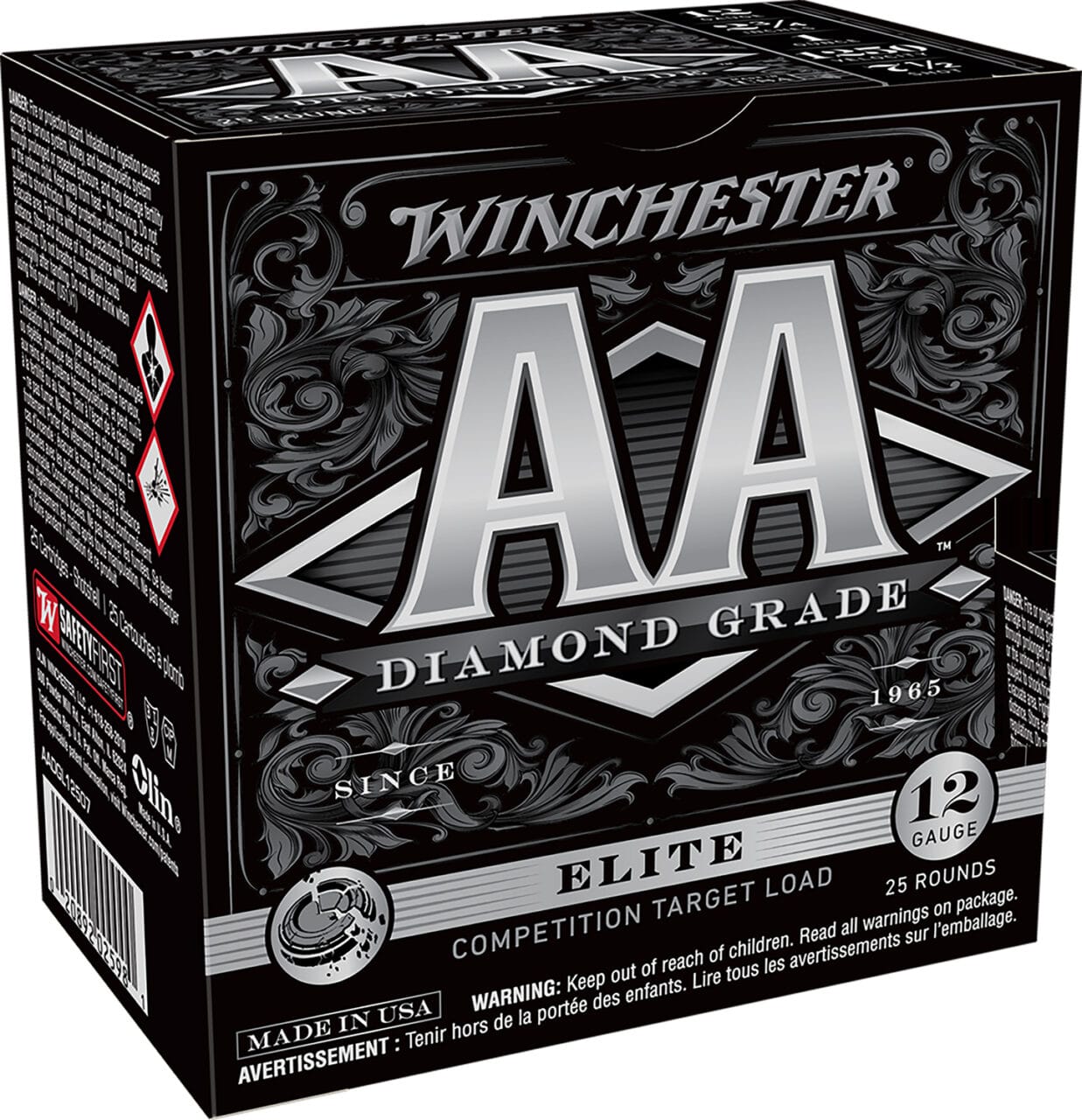 Winchester AA Diamond Grade 12 Gauge 2.75 Inch Shotgun Ammunition 1 Winchester AA Diamond Grade 12 Gauge 2.75 Inch 7.5 Shot 25 Round Shotgun Ammunition