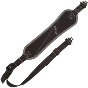 Allen 8284 Glenwood Lightweight Rifle/Shotgun Sling w/Magnum Swivels Black Nylon Webbing 15" Foam Sling Pad, Adjustable Length to 38"