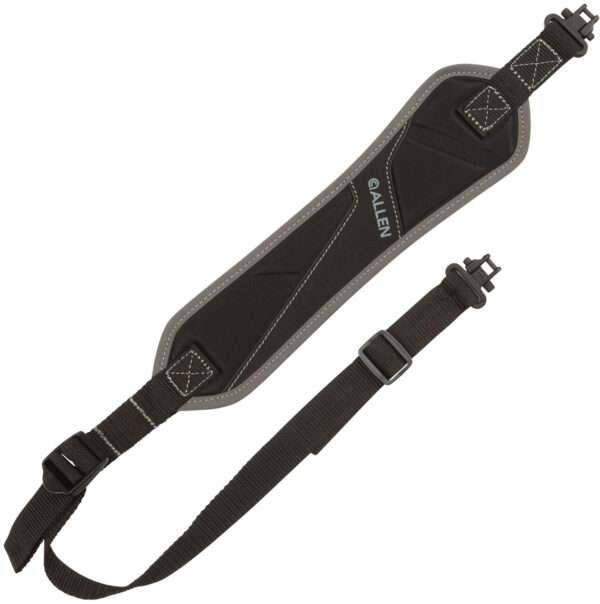 Allen 8284 Glenwood Lightweight Rifle/Shotgun Sling w/Magnum Swivels Black Nylon Webbing 15" Foam Sling Pad, Adjustable Length to 38"